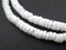 The Bead Chest Matte White Natural Shell Heishi Beads 5mm 26 Inch Strand